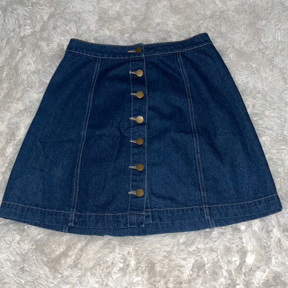 charlotte russe jean skirt